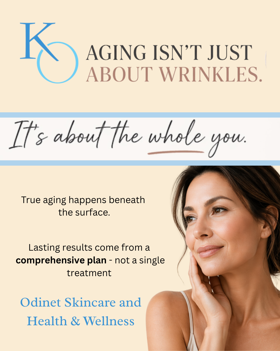True aging happens beneath the surface.
